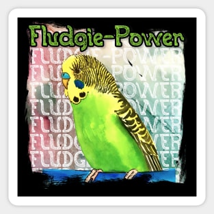 Fludgie-Power Budgie Sticker